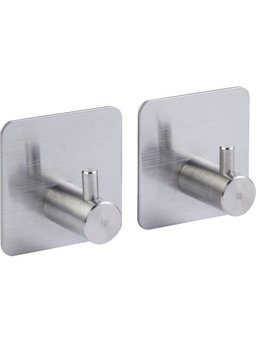 Lot de 2 patères adhésives STIKY - Kiabi Lot de 2 patères adhésives STIKY - Kiabi