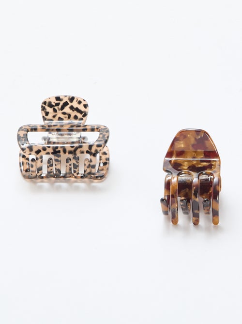 Lot de 2 petites pinces à cheveux - Kiabi