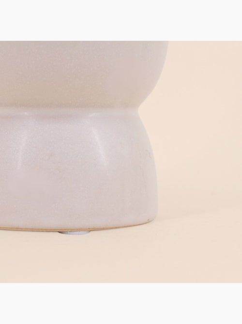 Lot de 2 photophores en céramique beige 11x8cm - Kiabi Lot de 2 photophores en céramique beige 11x8cm - Kiabi