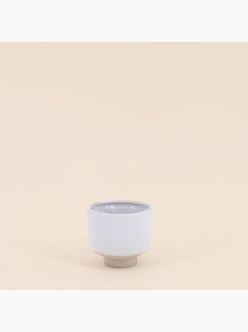 Lot de 2 photophores en céramique beige 8,5x7,7cm - Kiabi