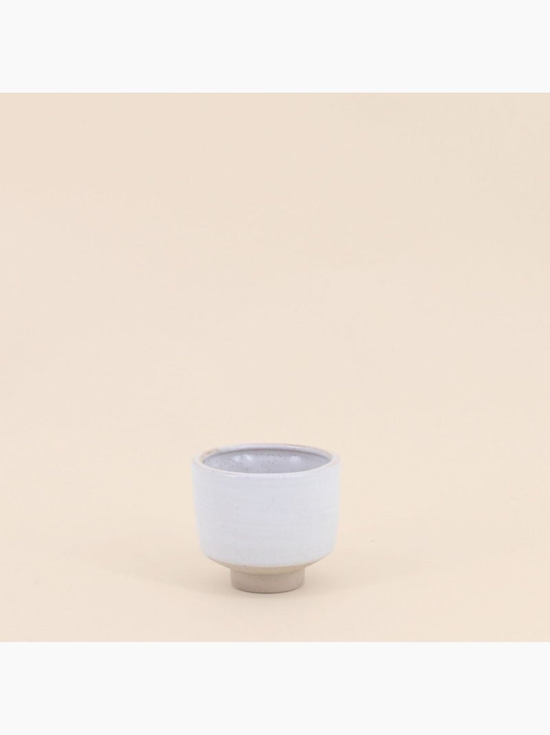 Lot de 2 photophores en céramique beige 8,5x7,7cm Beige - Kiabi