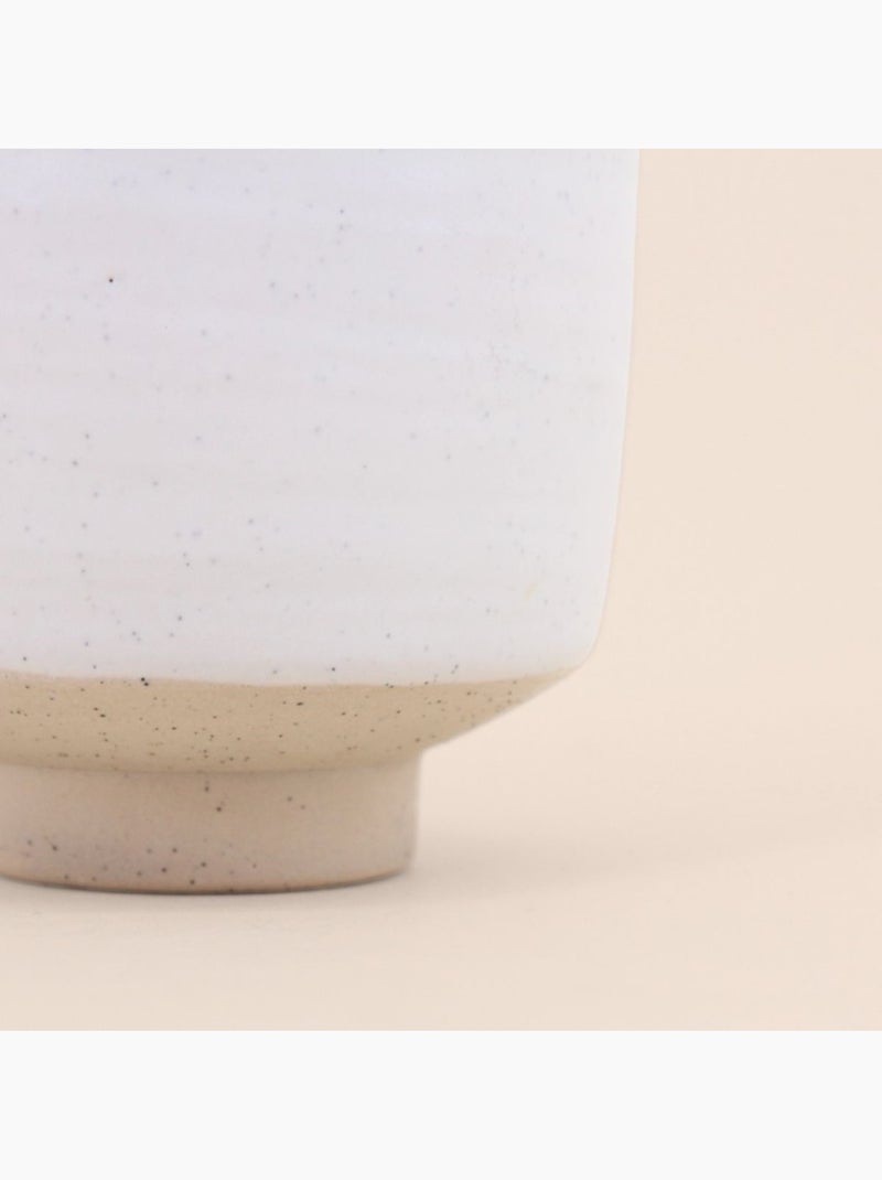 Lot de 2 photophores en céramique beige 8,5x7,7cm Beige - Kiabi