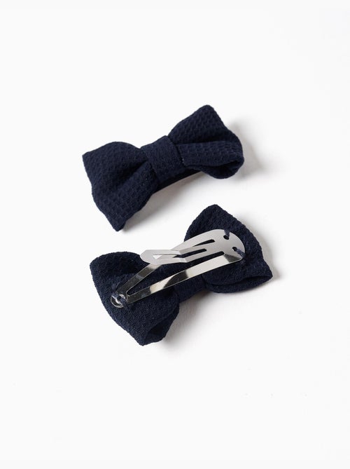 Lot de 2 pinces à cheveux avec nœud - Kiabi