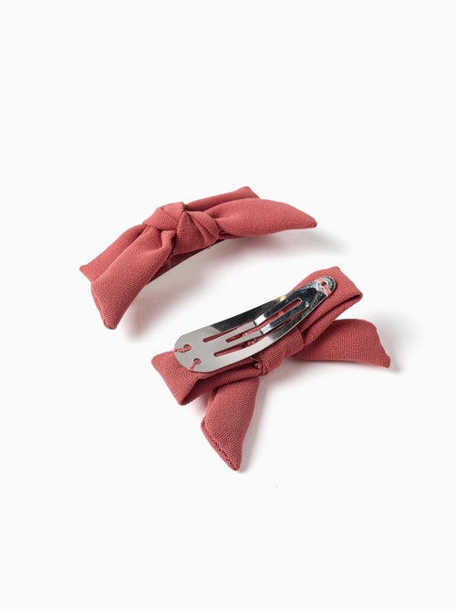 Lot de 2 pinces à cheveux avec nœud - Kiabi