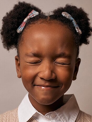 Lot de 2 Pinces à Cheveux avec Nœuds à Carreaux Brothers & Sisters