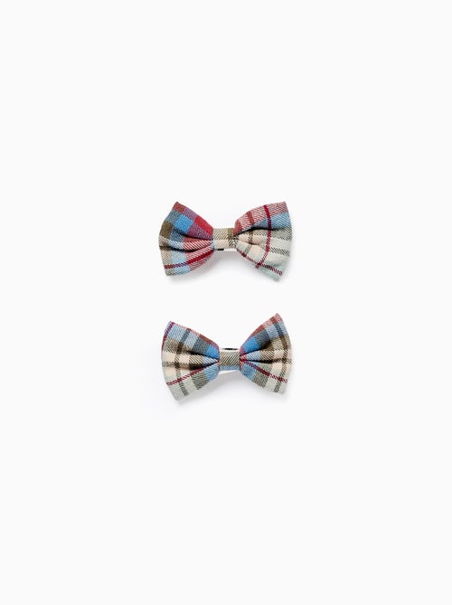 Lot de 2 Pinces à Cheveux avec Nœuds à Carreaux Brothers & Sisters - Kiabi
