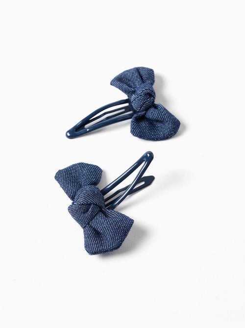 Lot de 2 pinces à cheveux avec nœuds - Kiabi