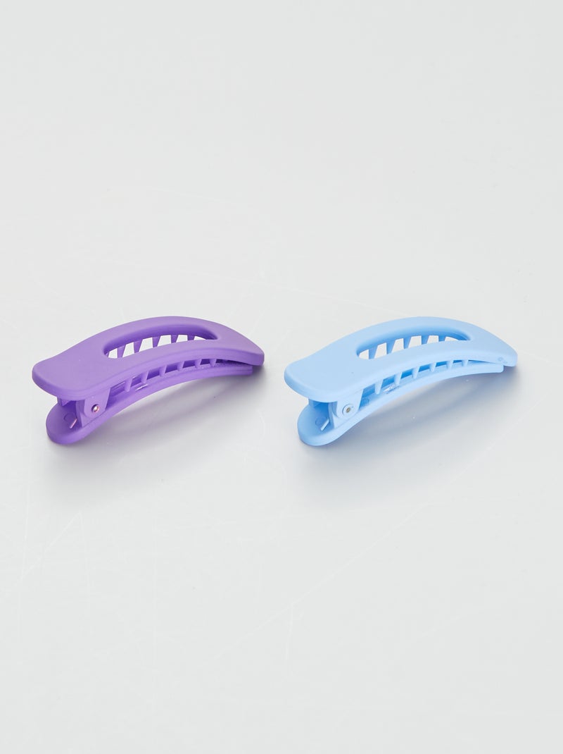 Lot de 2 pinces à cheveux Bleu - Kiabi