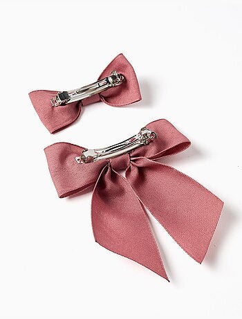 Lot de 2 pinces avec nœuds en coton