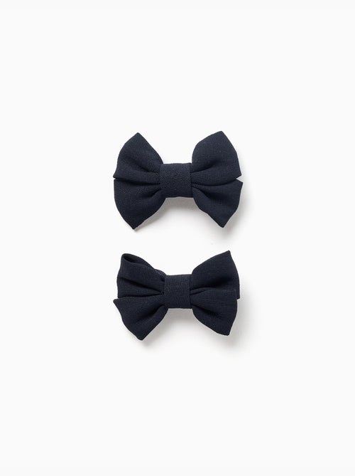 Lot de 2 pinces avec petits nœuds - Kiabi