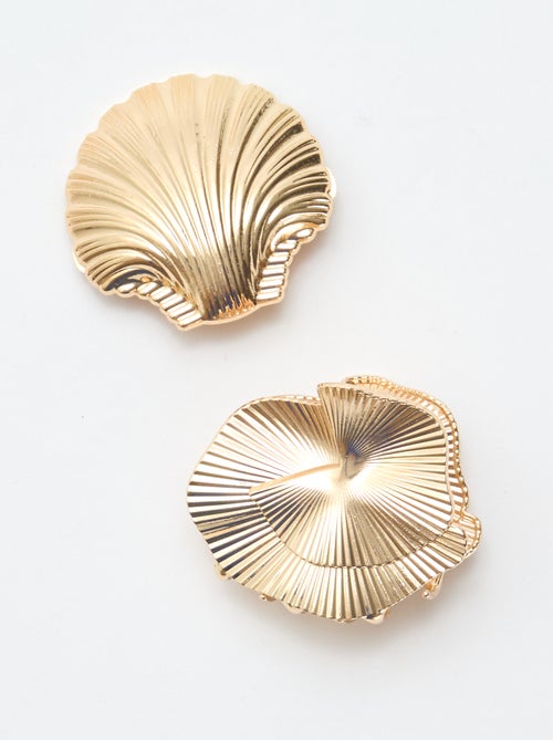 Lot de 2 pinces bijoux dorés - Kiabi