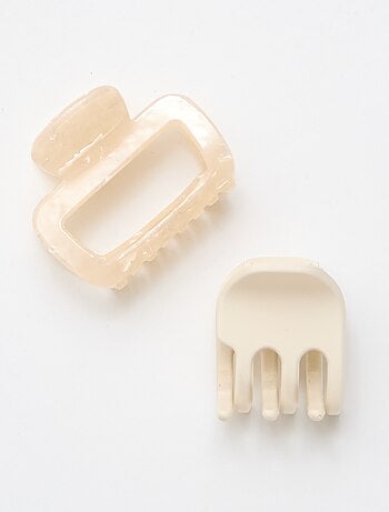 Lot de 2 pinces crabe fantaisie