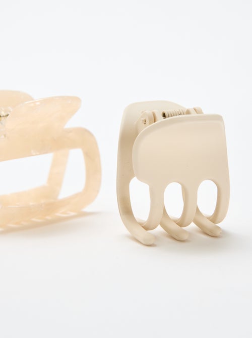 Lot de 2 pinces crabe fantaisie - Kiabi