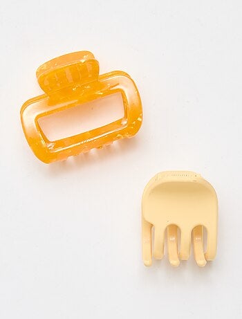 Lot de 2 pinces crabe fantaisie