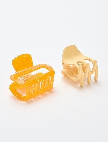 Lot de 2 pinces crabe fantaisie