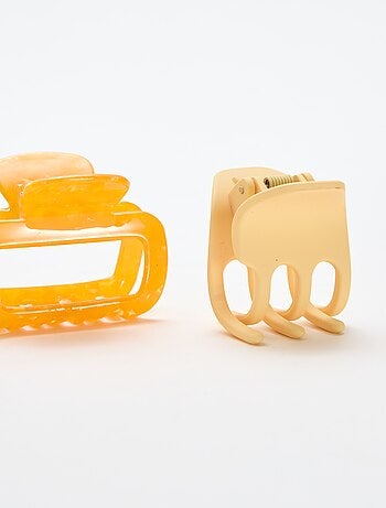 Lot de 2 pinces crabe fantaisie