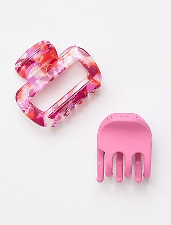 Lot de 2 pinces crabe fantaisie