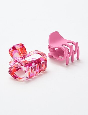 Lot de 2 pinces crabe fantaisie