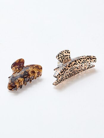 Lot de 2 pinces crabe