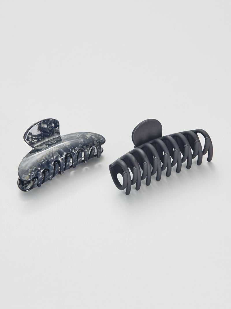 Lot de 2 pinces crabe Noir - Kiabi