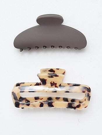 Lot de 2 pinces crabe