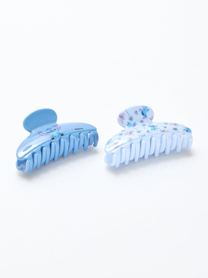 Lot de 2 pinces crabe 'Stitch' Bleu - Kiabi