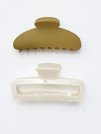 Lot de 2 pinces crabe