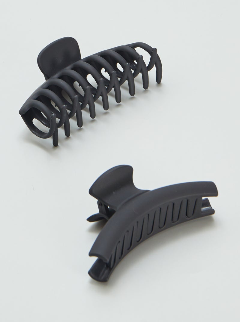 Lot de 2 pinces crabes Noir - Kiabi