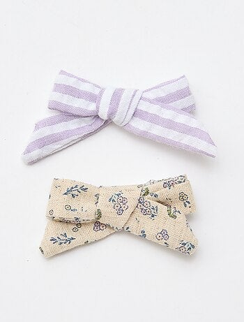 Lot de 2 pinces croco à noeuds