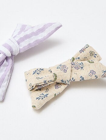 Lot de 2 pinces croco à noeuds