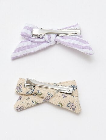 Lot de 2 pinces croco à noeuds