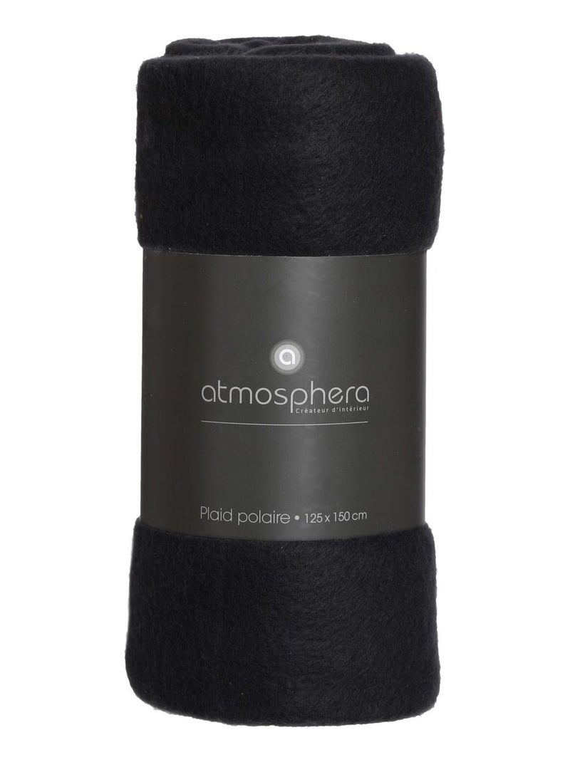 Lot de 2 plaids en polyester POLAR Noir - Kiabi