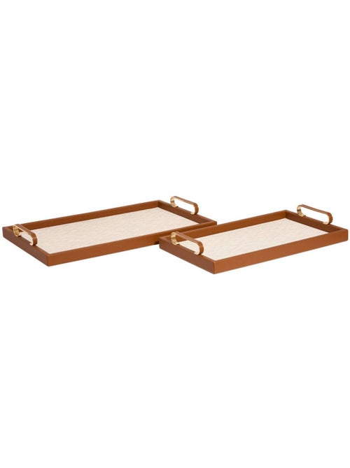Lot de 2 plateaux rectangulaires WHISKY - Kiabi Lot de 2 plateaux rectangulaires WHISKY - Kiabi