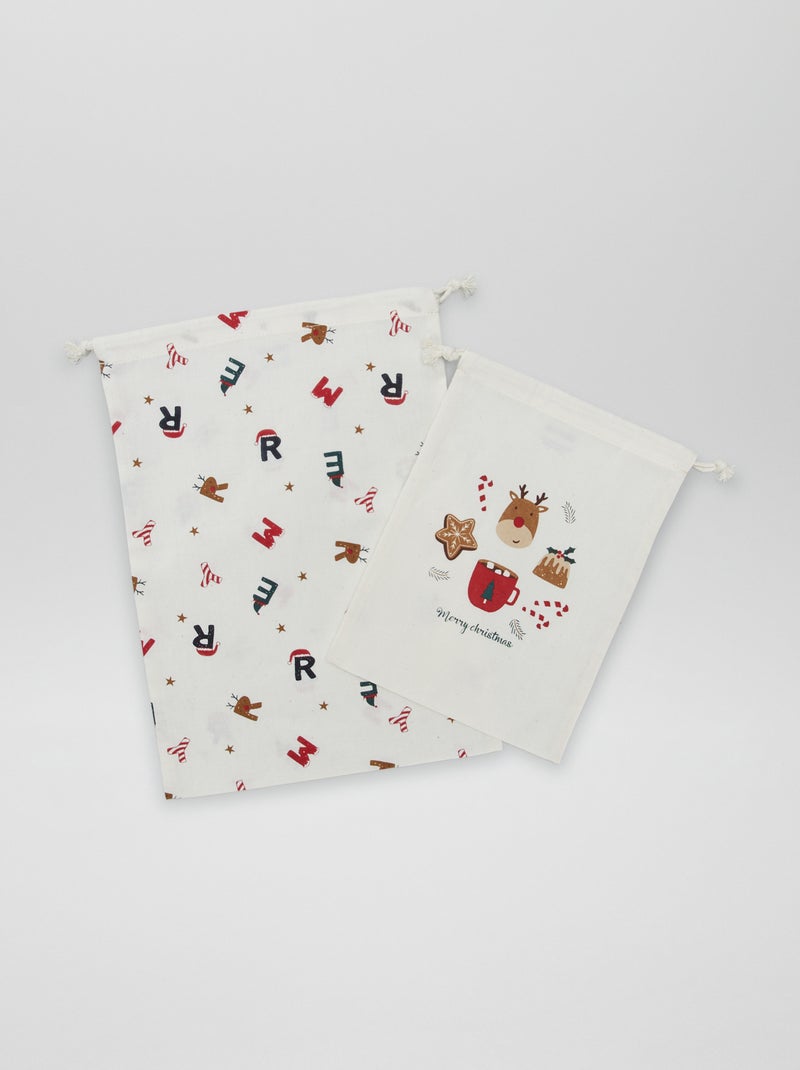 Lot de 2 pochons de Noël Noël - Kiabi