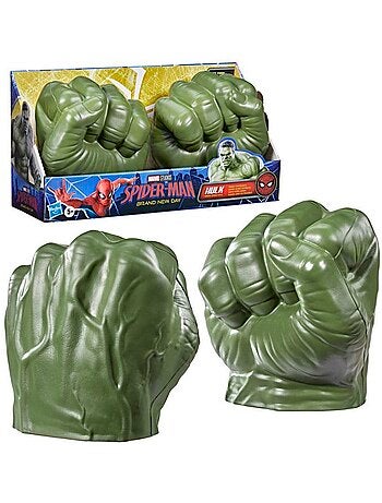 Lot de 2 poings en mousse verts - déguisement enfant - hasbro marvel hulk