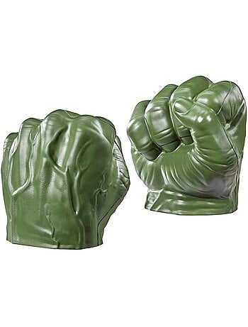 Lot de 2 poings en mousse verts - déguisement enfant - hasbro marvel hulk