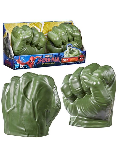 Lot de 2 poings en mousse verts - déguisement enfant - hasbro marvel hulk - Kiabi