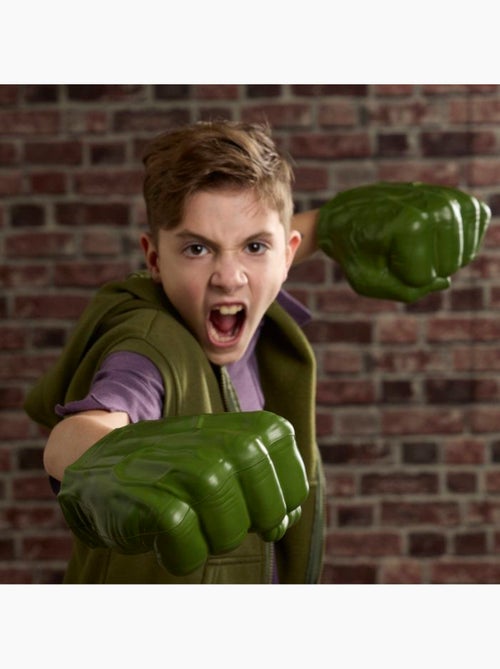Lot de 2 poings en mousse verts - déguisement enfant - hasbro marvel hulk - Kiabi