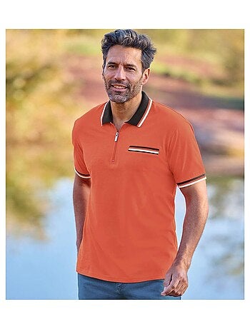 Lot de 2 Polos Col Zippé - ATLAS FOR MEN