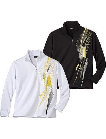 Lot de 2 polos col zippé cold winter - atlas for men