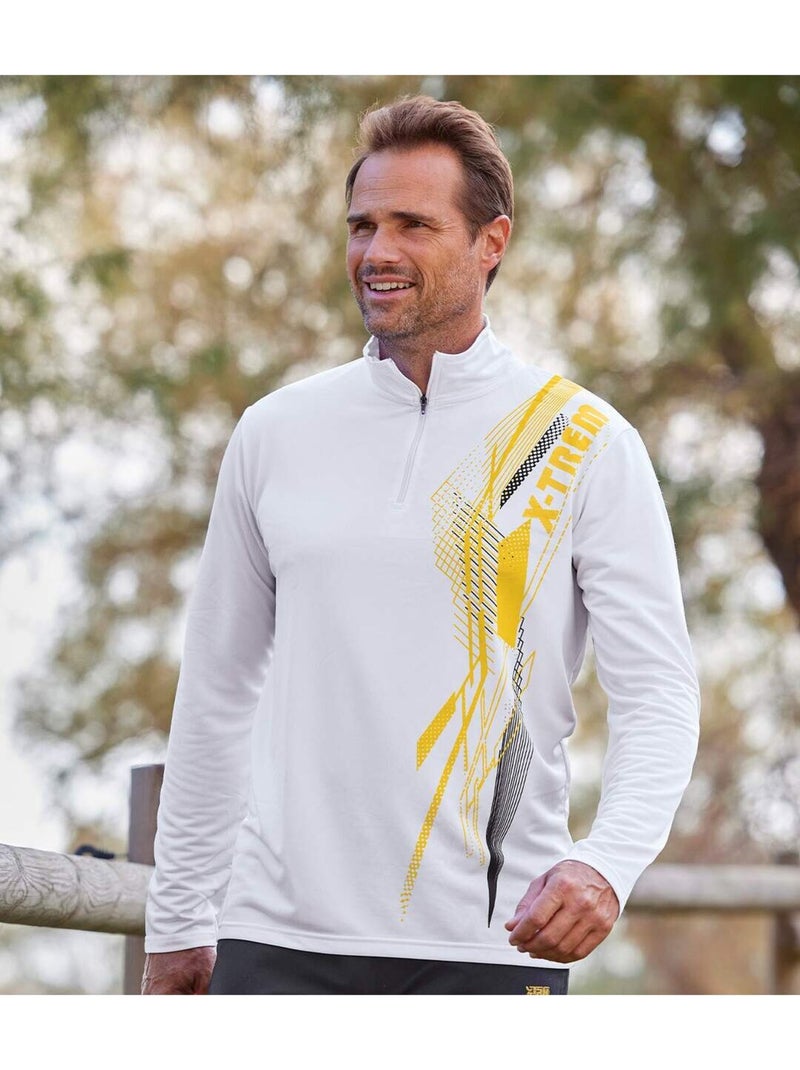 Lot de 2 polos col zippé cold winter  - atlas for men Blanc Noir - Kiabi