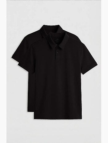 Lot de 2 polos coton élasthanne tommy