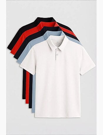 Lot de 2 polos coton élasthanne tommy