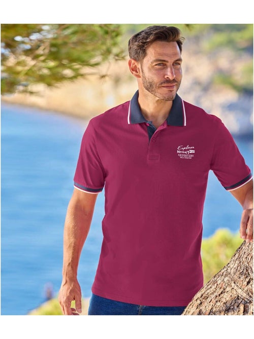 Lot de 2 polos explorer - atlas for men - Kiabi Lot de 2 polos explorer - atlas for men - Kiabi