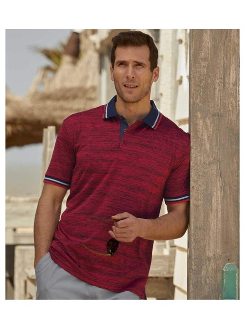 Lot de 2 Polos Flammés  - ATLAS FOR MEN - Kiabi