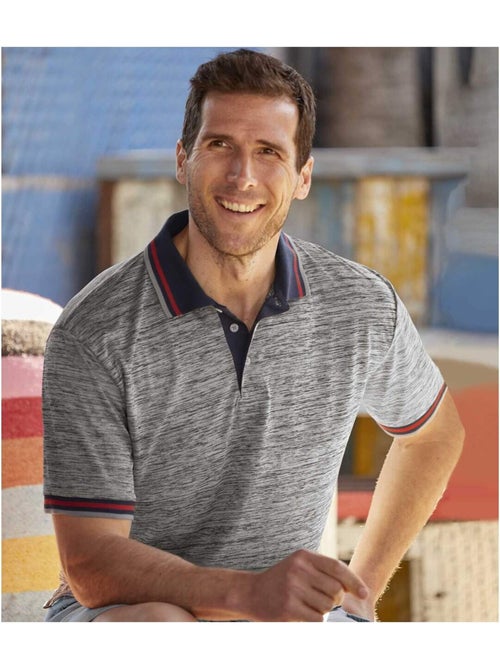 Lot de 2 Polos Flammés  - ATLAS FOR MEN - Kiabi