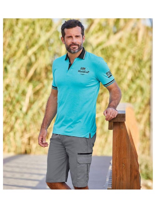 Lot de 2 Polos Jersey Island League  - ATLAS FOR MEN - Kiabi