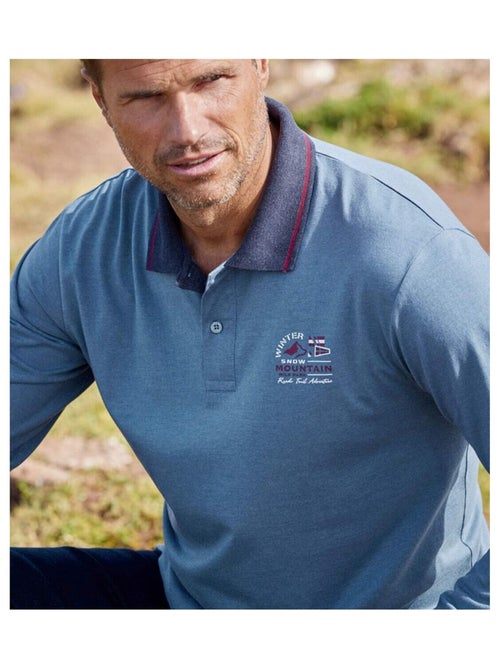 Lot de 2 Polos Jersey Mountain   - ATLAS FOR MEN - Kiabi