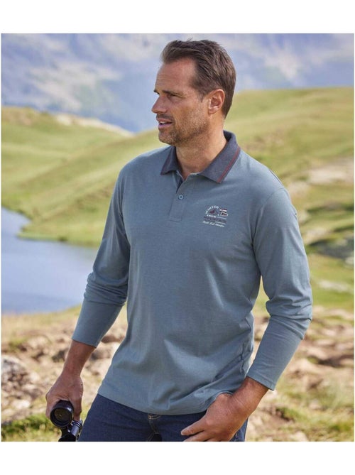 Lot de 2 Polos Jersey Mountain   - ATLAS FOR MEN - Kiabi