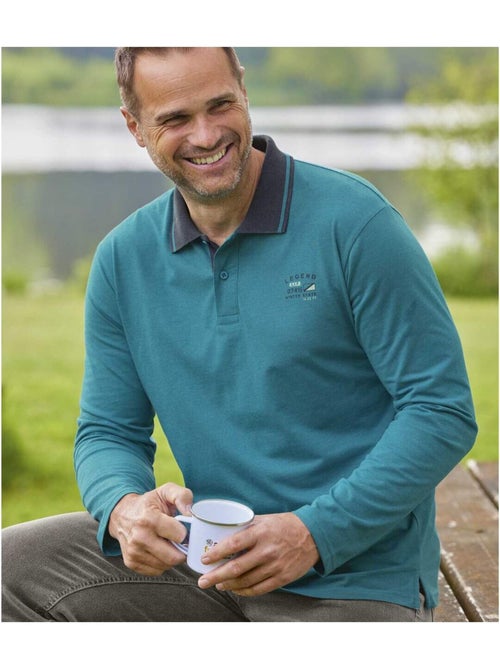 Lot de 2 polos jersey winter valley - atlas for men - Kiabi Lot de 2 polos jersey winter valley - atlas for men - Kiabi
